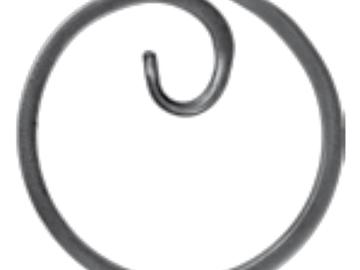 Кованые изделия - элемент кольцо с завитком 02.065.02